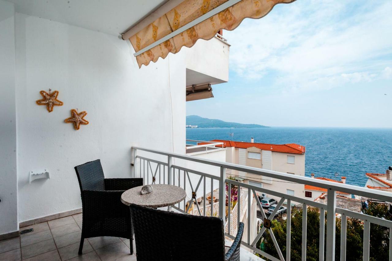 Casa Bianca Μεζονέτα Με Θέα Στη Θάλασσα Lejlighed Neos Marmaras Eksteriør billede