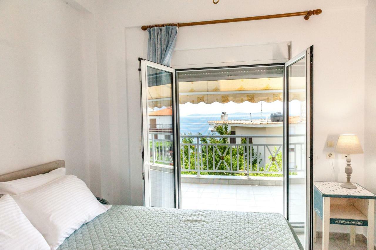 Casa Bianca Μεζονέτα Με Θέα Στη Θάλασσα Lejlighed Neos Marmaras Eksteriør billede